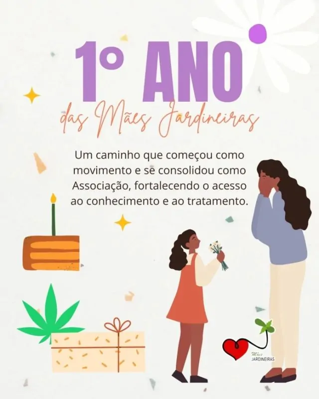 🌱 1 ano de Associação Mulheres e Mães Jardineiras 🌱De um movimento coletivo à consolidação como associação, nossa trajetória é marcada pela força, pelo conhecimento e pela determinação das mulheres que acreditam no direito à saúde e na autonomia sobre seus tratamentos.Hoje celebramos um ano dessa construção, que nasceu da iniciativa e do compromisso da @draelienenunes inspirada na obra do Padre Ticão, e ganhou força com cada mãe, cada mulher que se uniu a essa causa.Parabenizamos todas que fazem parte dessa caminhada e seguimos firmes, cultivando saberes, direitos e possibilidades.👉 Deslize o carrossel e acompanhe a nossa história!E amanhã 2 de abril, às 20h, convidamos todas e todos para um encontro aberto de do Grupo de acolhimento, debate e apoio da M4c0nh4 Medicinal – GAME, para celebrar nosso primeiro ano de Associação. 🔗 Link de inscrição na bio e stories. Participe e fortaleça essa construção coletiva!